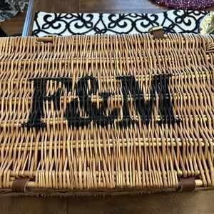Authentic Fortnum & Mason Picnic Basket – 19” x 12” x 9”
